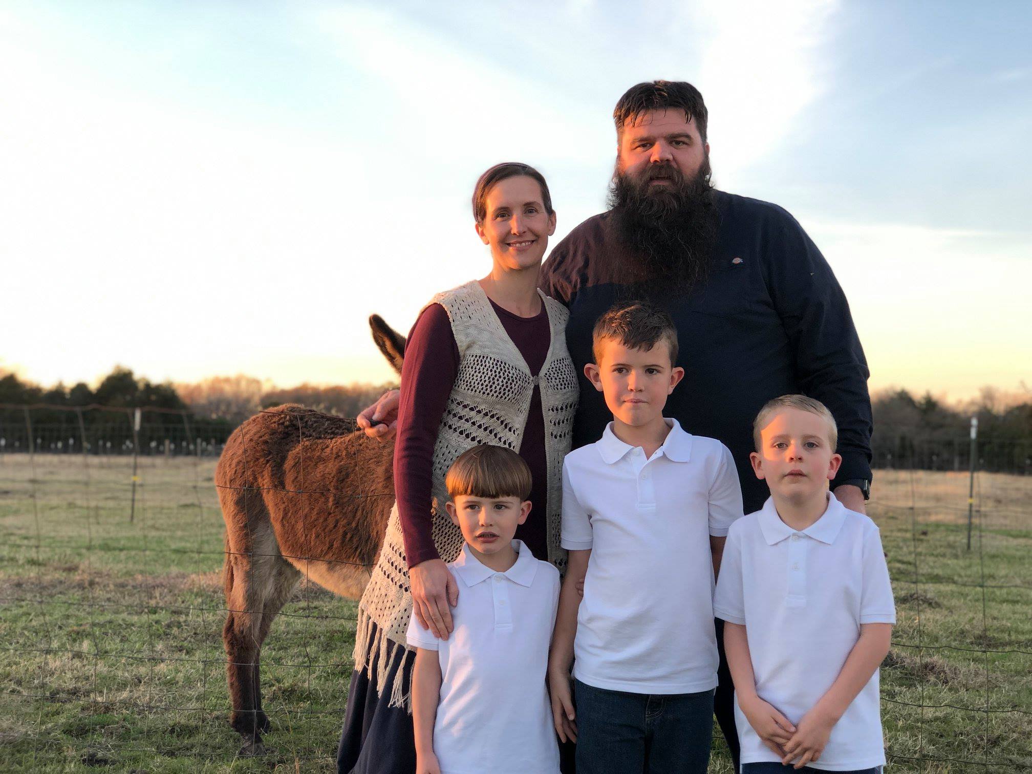 The family on the East Texas homestead